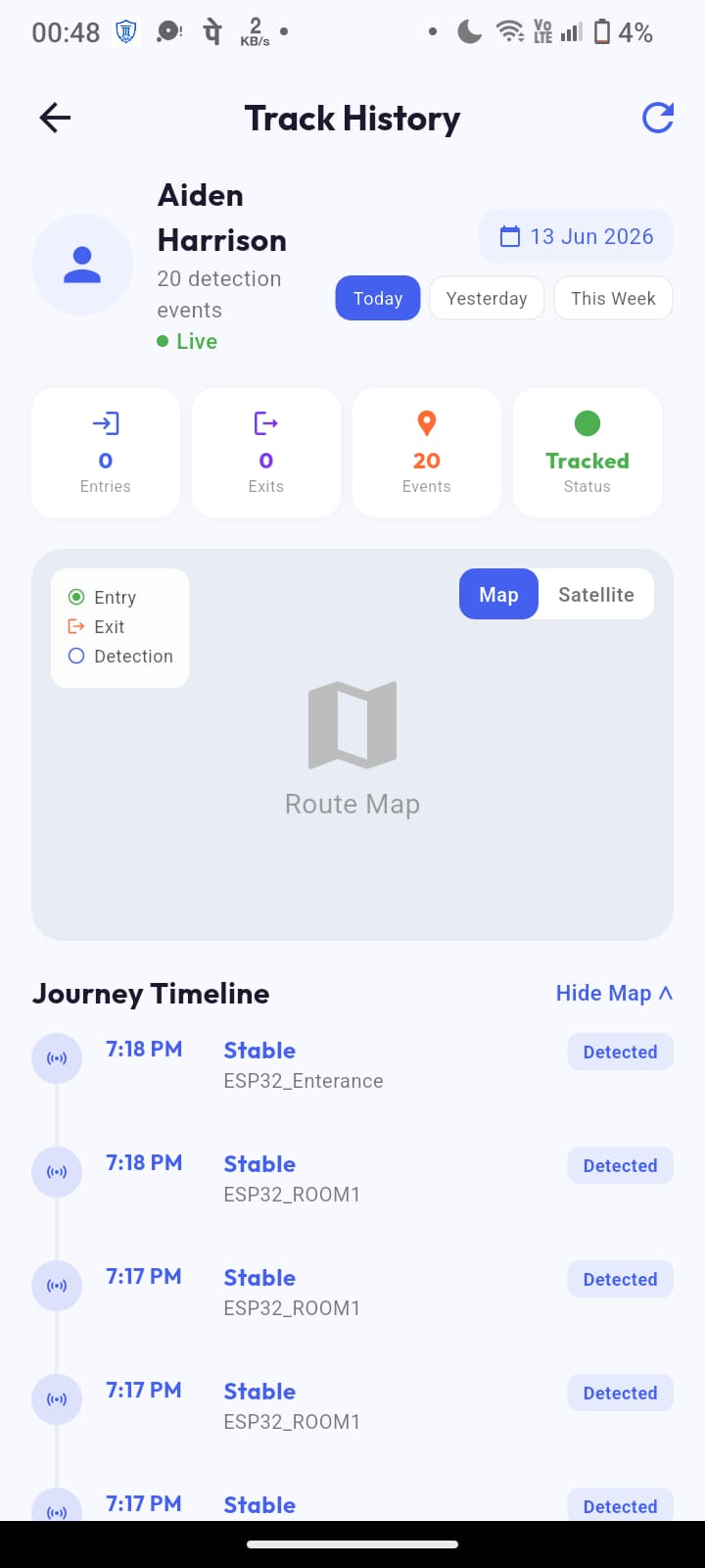 Live Location & History