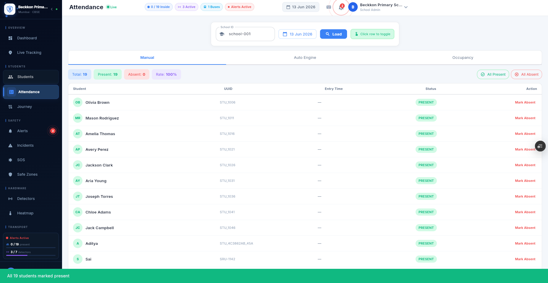 Attendance Monitoring